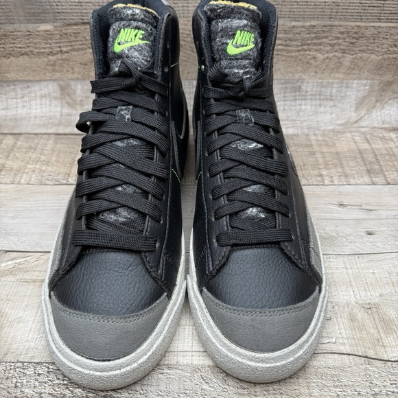 Nike Blazer Mid '77 Vintage Recycled Wool Pack Mens 8.5 8 1/2 Black Green Shoes - Picture 11 of 16
